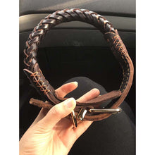 Load image into Gallery viewer, Genuine Leather Braided Collar