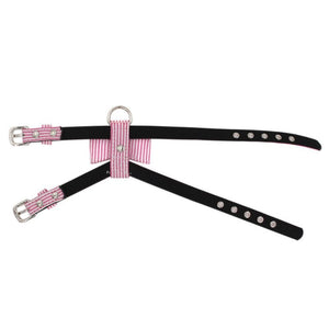 Soft Suede Fabric Stripe Harness