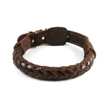 Load image into Gallery viewer, Genuine Leather Braided Collar