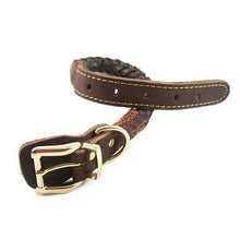 Load image into Gallery viewer, Genuine Leather Braided Collar