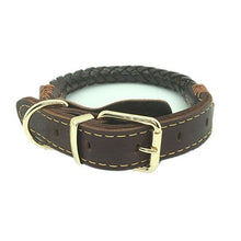 Load image into Gallery viewer, Genuine Leather Braided Collar