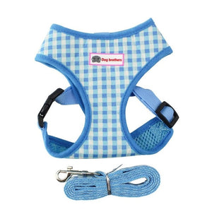 Breathable Plaid Pet Chest Strap