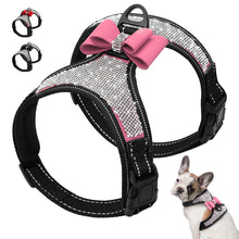 Load image into Gallery viewer, Bling Rhinestone Bowknot Harness