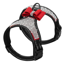 Load image into Gallery viewer, Bling Rhinestone Bowknot Harness