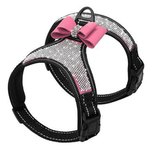 Load image into Gallery viewer, Bling Rhinestone Bowknot Harness