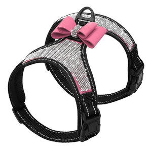 Bling Rhinestone Bowknot Harness