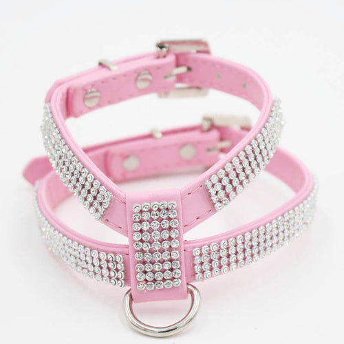 Full Rhinestone Dog Harness