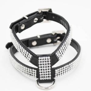 Full Rhinestone Dog Harness