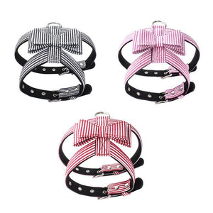 Soft Suede Fabric Stripe Harness