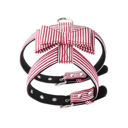 Soft Suede Fabric Stripe Harness