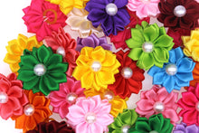 Load image into Gallery viewer, Puppy Hair Bows Flower with Pearl